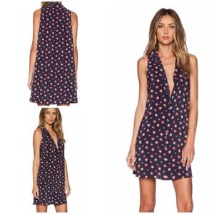 Equipment Mina Raspberry Fruit Berries Button-front 100% Silk Sleeveless Dress M